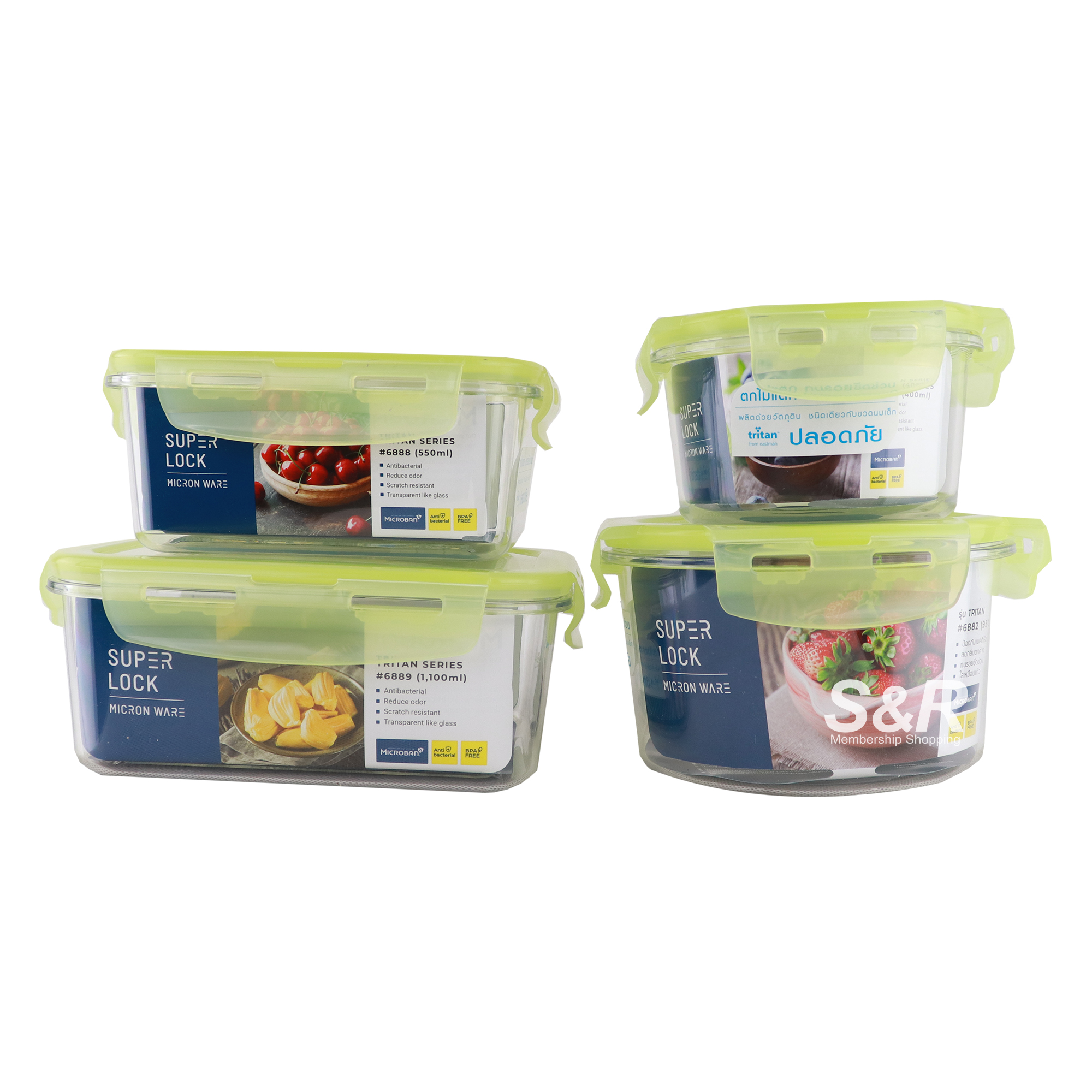 Micronware Tritan Series Food Containers 1 set